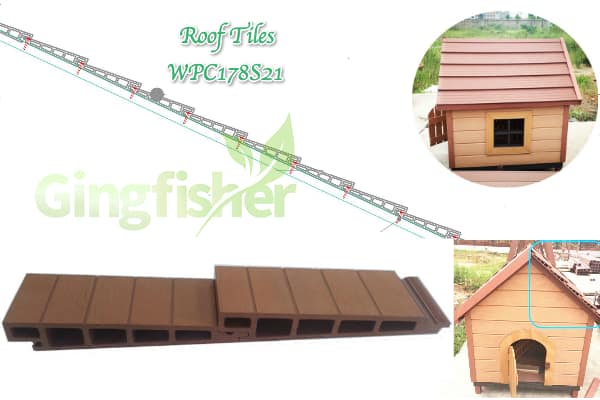 Wood Plastic Composite Wallboard Model WPC148S21 normal embossing